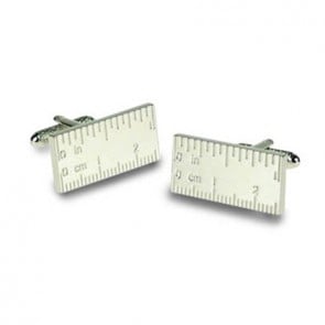 Ruler Cufflinks by Onyx-Art London