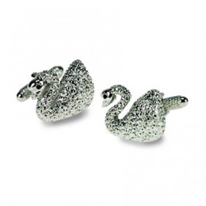 Swan Cufflinks by Onyx-Art London