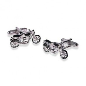 Motor Bike Cufflinks by Onyx-Art London