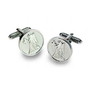 Virgo Cufflinks by Onyx-Art London