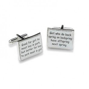 Good For Girl Cufflinks by Onyx-Art London