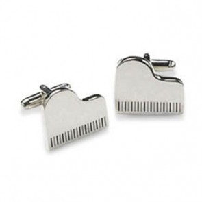 Grand Piano Shaped Cufflinks by Onyx-Art London