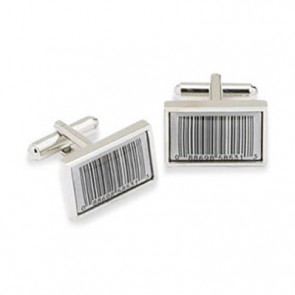 Barcode Cufflinks by Onyx-Art London