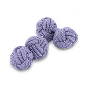 Lilac Knot Cufflinks by Onyx-Art London