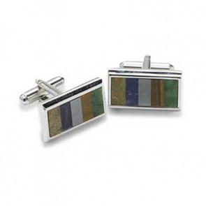 Rectangular Mop Cufflinks by Onyx-Art London