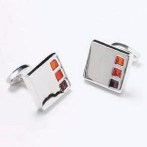 Squares Cufflinks by Onyx-Art London