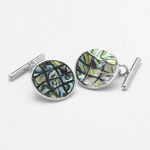 Multi Coloured Mop Chain Cufflinks by Onyx-Art London