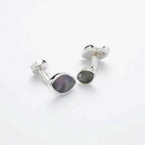 Black Eye Mother Of Pearl Cufflinks by Onyx-Art London