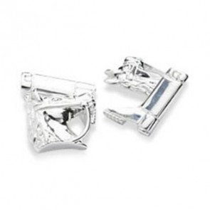 Nags Head Chain Cufflinks by Onyx-Art London