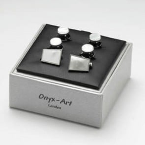 Trapezium Mop Dress Studs Box Set by Onyx-Art London