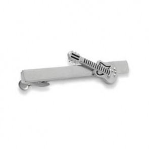 Guitar Patterned Tie Bar by Onyx-Art London