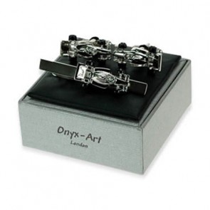Silver Racing Car Gift Box Set by Onyx-Art London