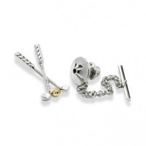 Clear Crystal Golf Club Tie Pin by Onyx-Art London