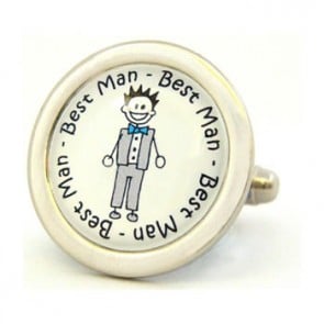 Best Man Character Cufflinks by Richard Cammish