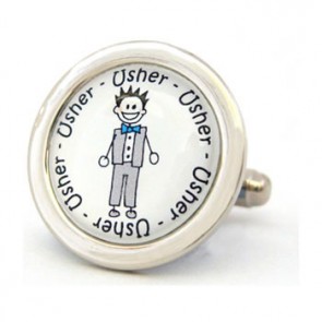 Usher Character Cufflinks by Richard Cammish