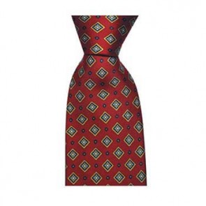 Red Diamond Style Tie by Sax Design