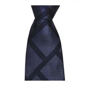Navy Blue Square Block Tie by Sax Design