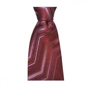 Red Zig Zag Tie by Sax Design