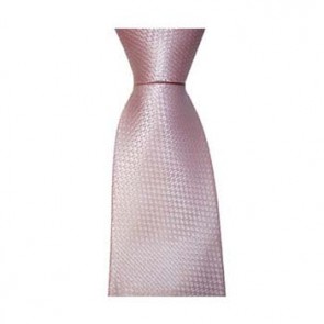 Pink Small Square Check Tie by Sax Design