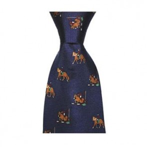 Blue Show Jumping Tie by Sax Design