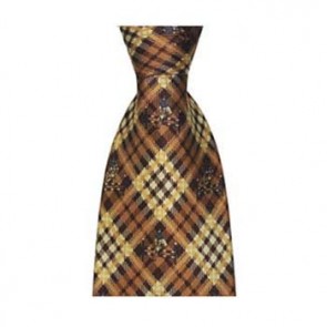 Brown Hurdle Jumping Tie by Sax Design