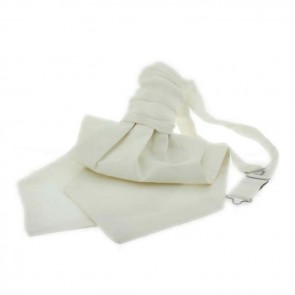 White Pre Tied Scrunchie by Sax Design