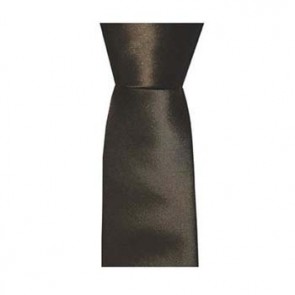 Coffee Solid Colour Tie by Sax Design