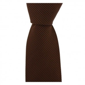 Burnt Orange Small Diamond Tie by Sax Design