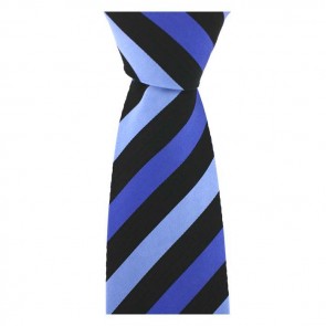 Blue Shades Striped Tie by Sax Design