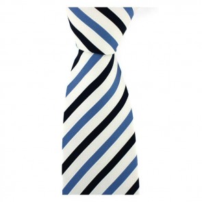 Bleu Shades Stripe Tie by Sax Design