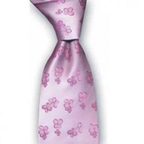 Light Pink Flowers Tie by Sax Design