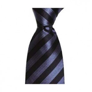 Navy Blue Thin Stripe Tie by Sax Design