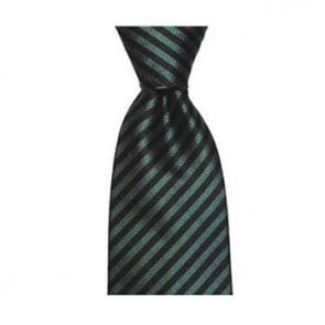 Navy Blue And Green Thin Stripe Tie by Sax Design