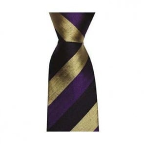 Navy Bleu And Purple Wide Stripe Tie by Sax Design