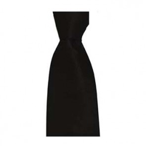 Black Plain Tonic Tie by Sax Design