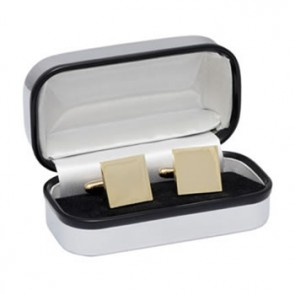 Square Gold Plated Cufflinks by Solo ltd