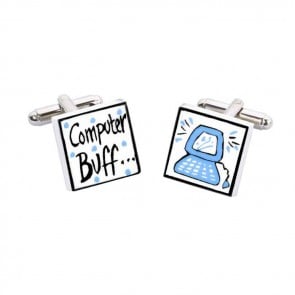 Computer Buff Cufflinks by Sonia Spencer