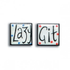 Lazy Git Cufflinks by Sonia Spencer