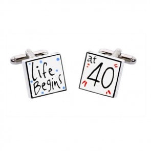 Life Begins Cufflinks by Sonia Spencer