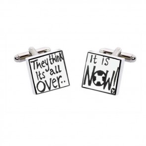They Think Its All Over Cufflinks by Sonia Spencer