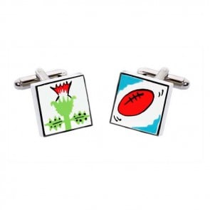 Scottish Rugby Cufflinks by Sonia Spencer