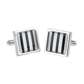 Bold Stripe Square Cufflinks by Sonia Spencer