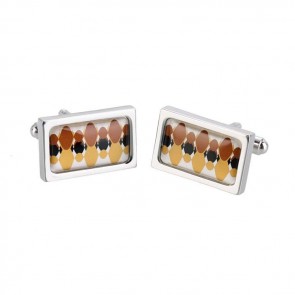 Brown Blob Cufflinks by Sonia Spencer