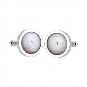 Golf Ball No. 1 Cufflinks by Sonia Spencer