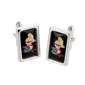 Blonde Babe Cufflinks by Sonia Spencer