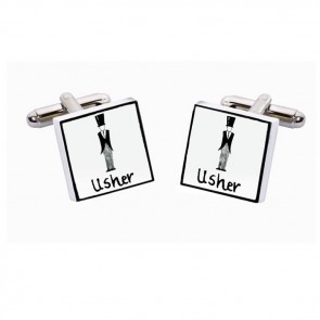 Usher Square Cufflinks by Sonia Spencer