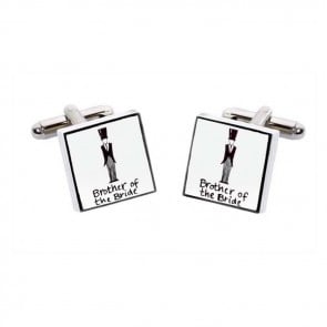 Brother Of The Bride Square Cufflinks by Sonia Spencer