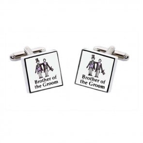 Brother Of The Groom Wedding Cufflinks by Sonia Spencer