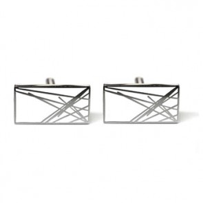 Diffusion White Cufflinks by Tyler and Tyler
