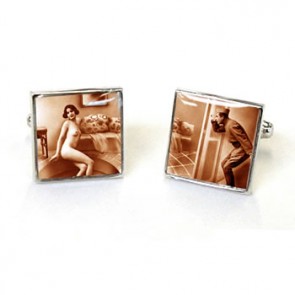 Victorian Tease Cheeky Boy Cufflinks by Tyler and Tyler